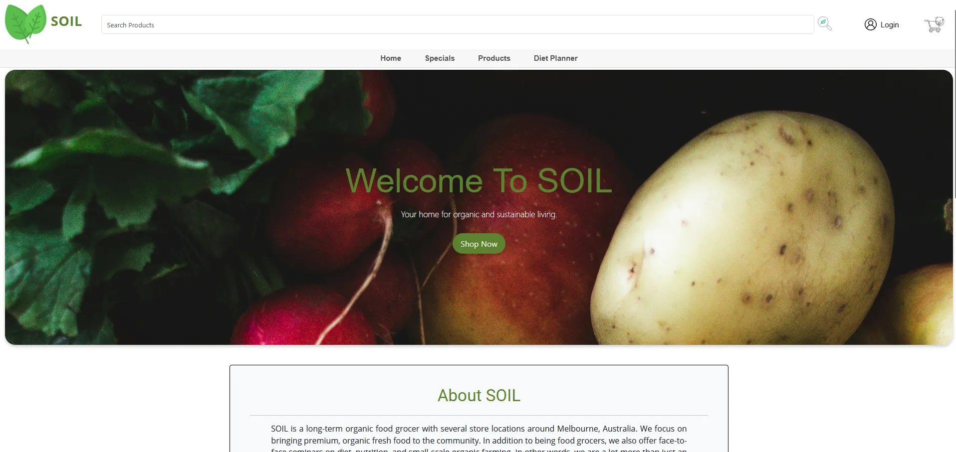 SOIL Organic Food Grocer screenshot